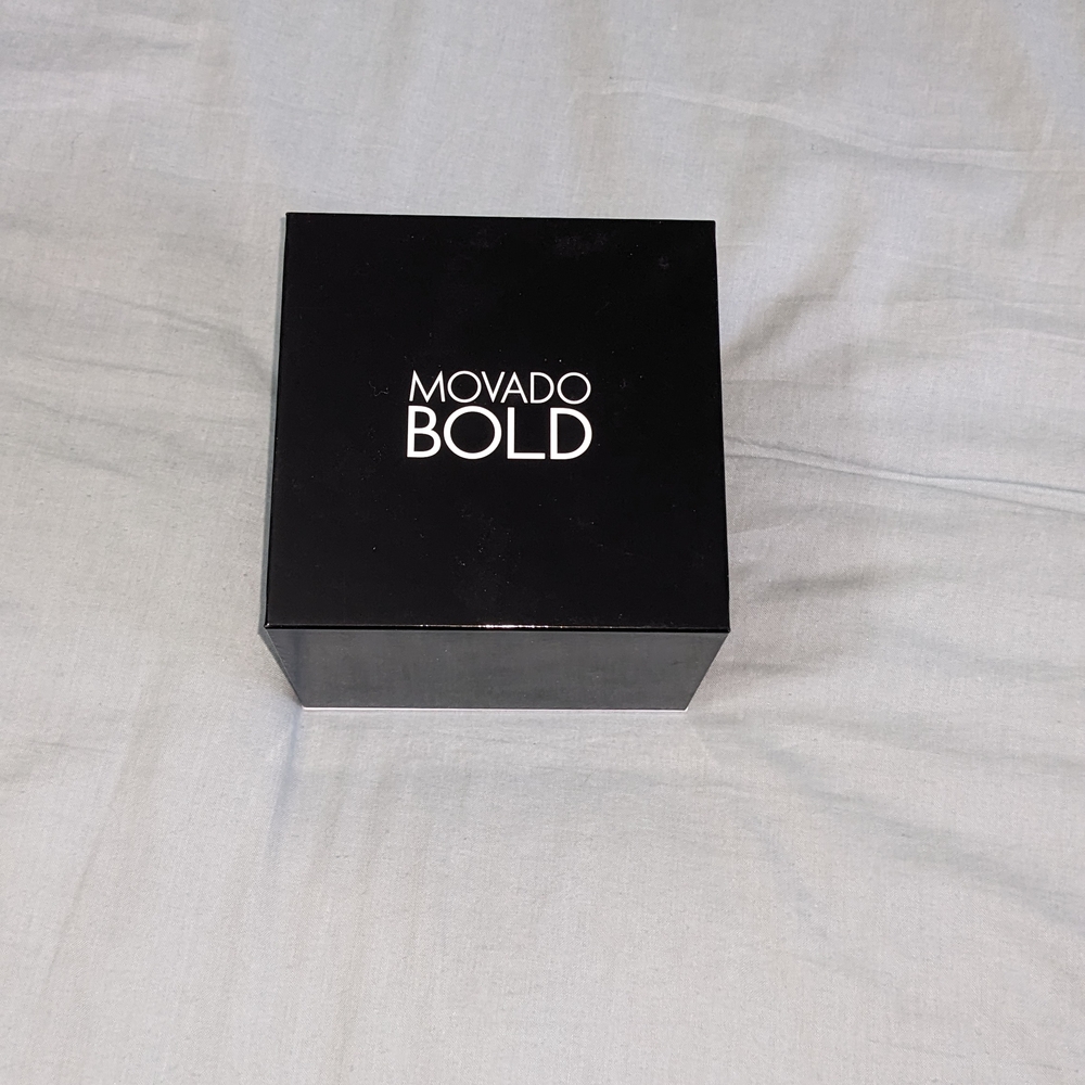 Movado Blue Dial with Silver Mesh Band Watch - Picture 4 of 4